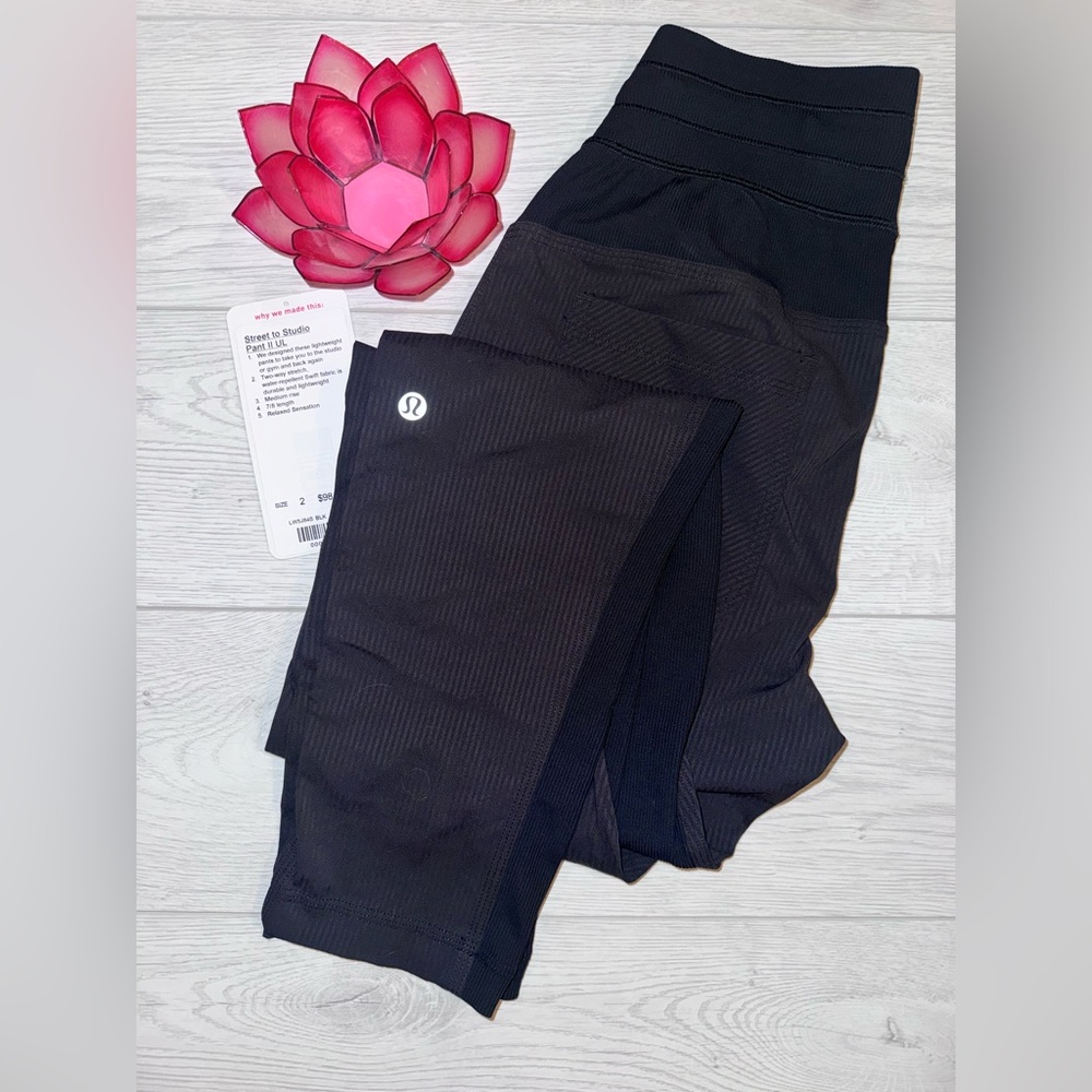 Lululemon Street to Studio Pant II - Size 2 - Unlined - Black